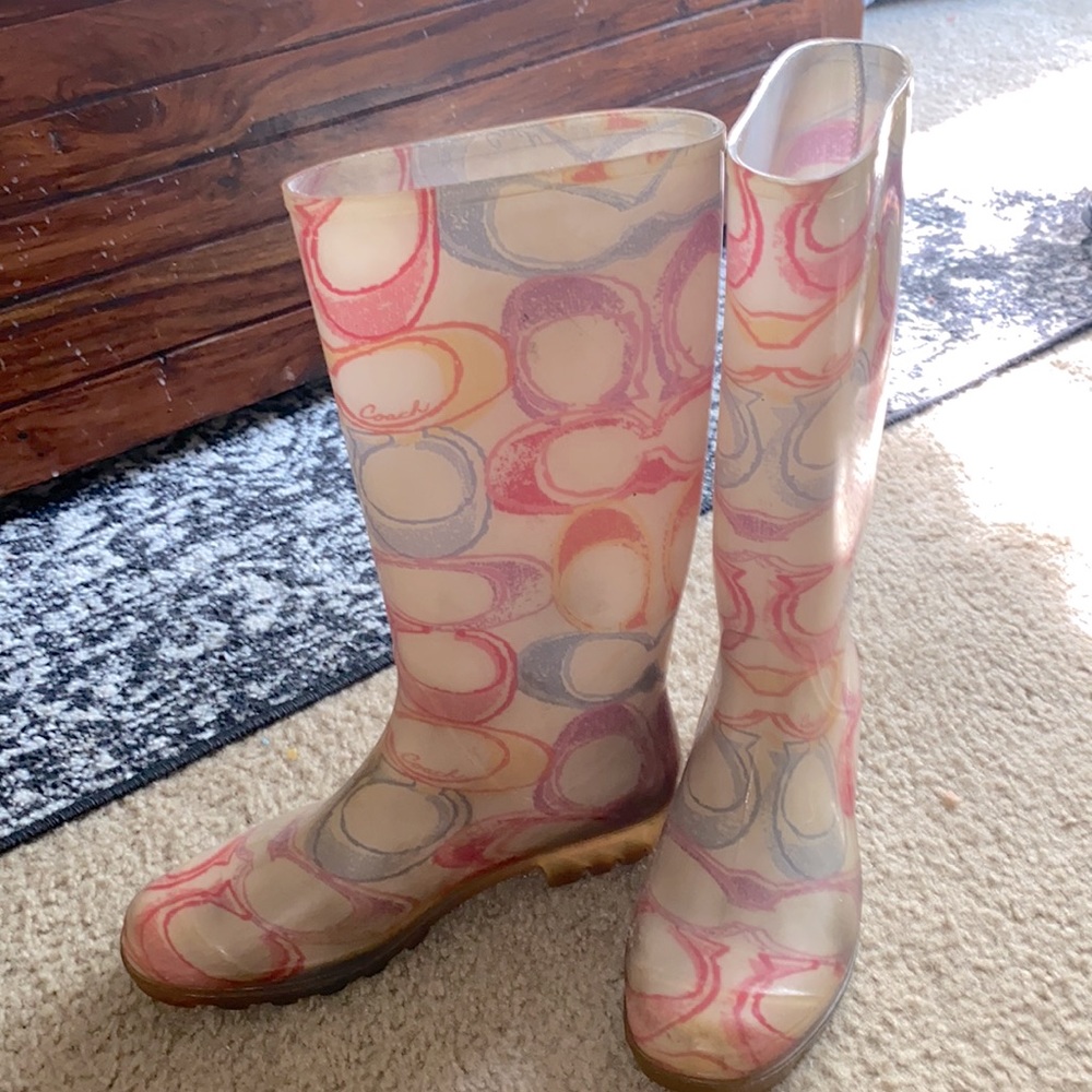Coach rain boots